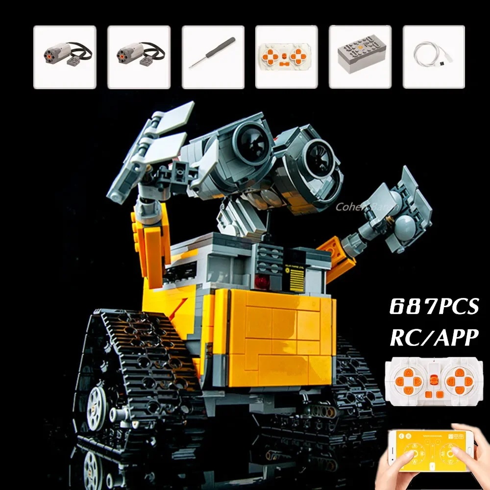 子供のための壁のおもちゃのロボット ビルディングブロック 漫画のフィギュア ビルディングブロック DIY ギフト 687個