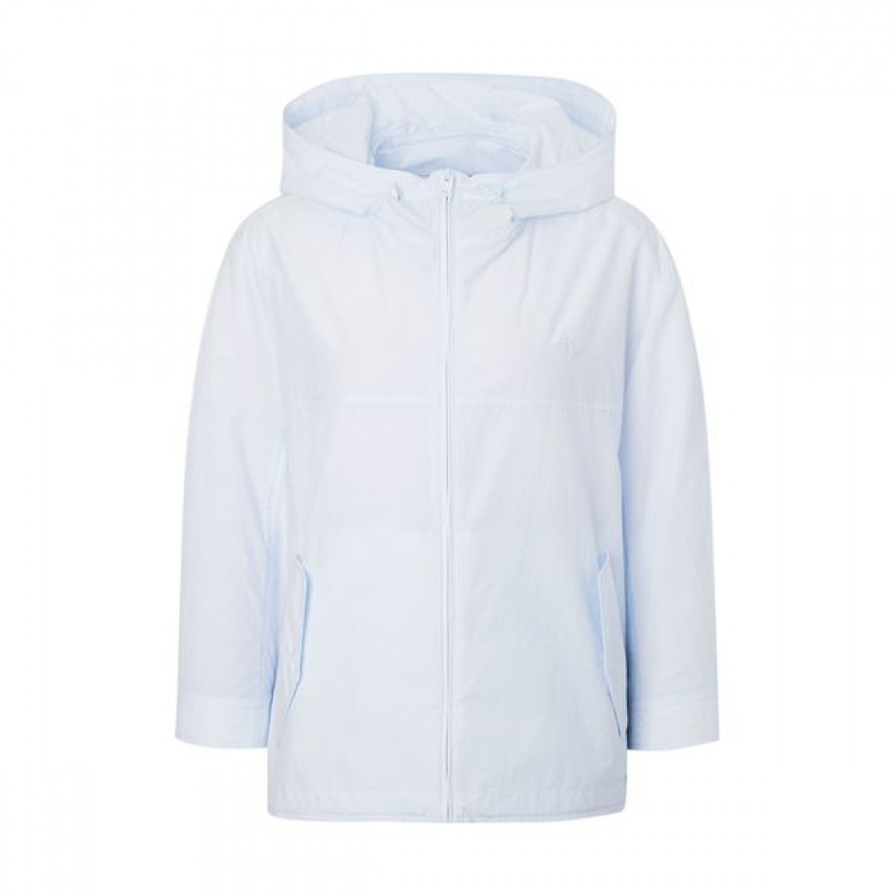 [ヘッジズレディース] 25SS 軽量フード付きショートジャンパースカイブルー HSJU5B401B1