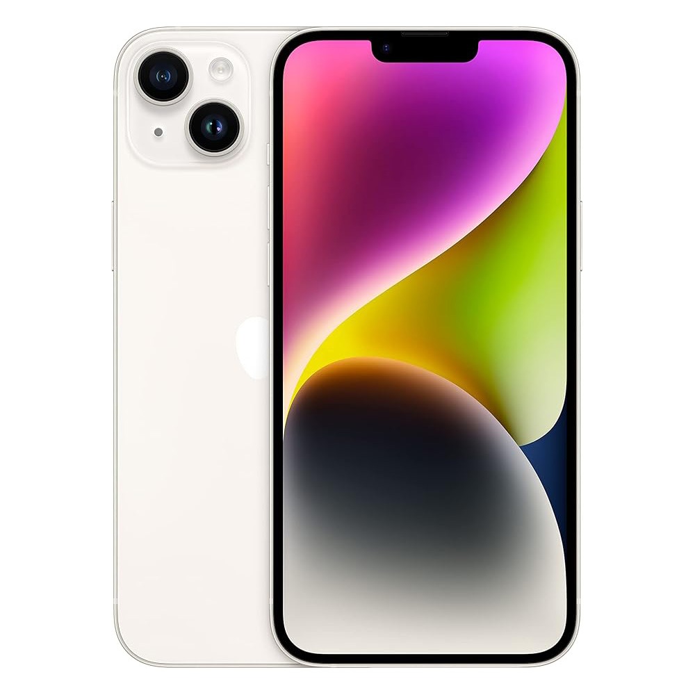iPhone14 Plus 本体 SIMフリー 128GB 5G 衛星経由の緊急SOS デュアルカメラシステム eSIM ガラスフィルム特典 14p-128wh-a15h8