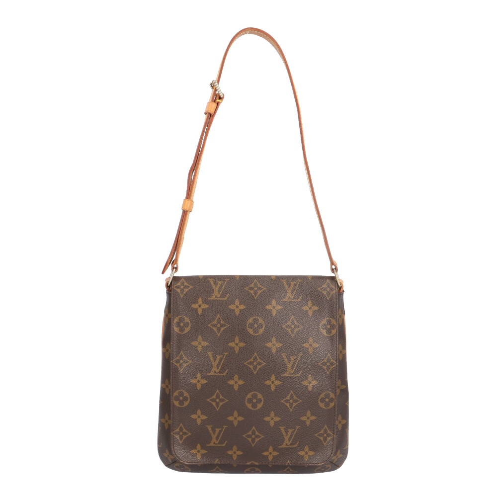 ルイヴィトン ミュゼットサルサ ショート モノグラム ショルダーバッグ モノグラムキャンバス M51258 ブラウン LOUIS VUITTON 中古