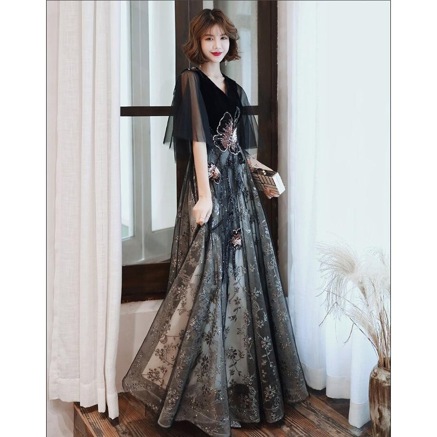 ロング丈ドレス ウエディングドレス ナイトドレス 上品 パーティードレス 結婚式 大きいサイズ 30