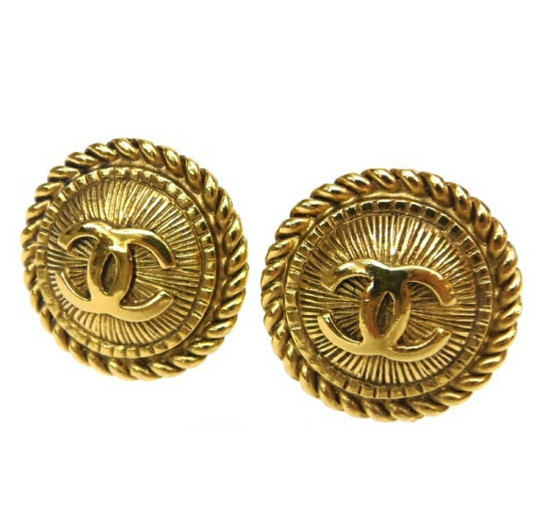 ｼｬﾈﾙ CHANEL ｲﾔﾘﾝｸﾞ ｺｺﾏｰｸ ｺﾞｰﾙﾄﾞ 【中古】(58914)