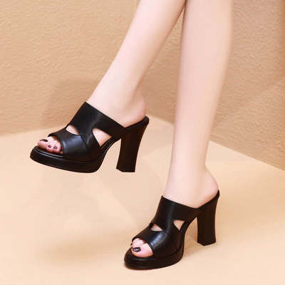 レディース サンダル ミュール ヒールパンプス ハイヒール 7cm 太ヒール チャンキーヒール ベルト 美脚 脚長 PU かわいい 大人可愛い カジュアル おしゃれ エレガント クール モード