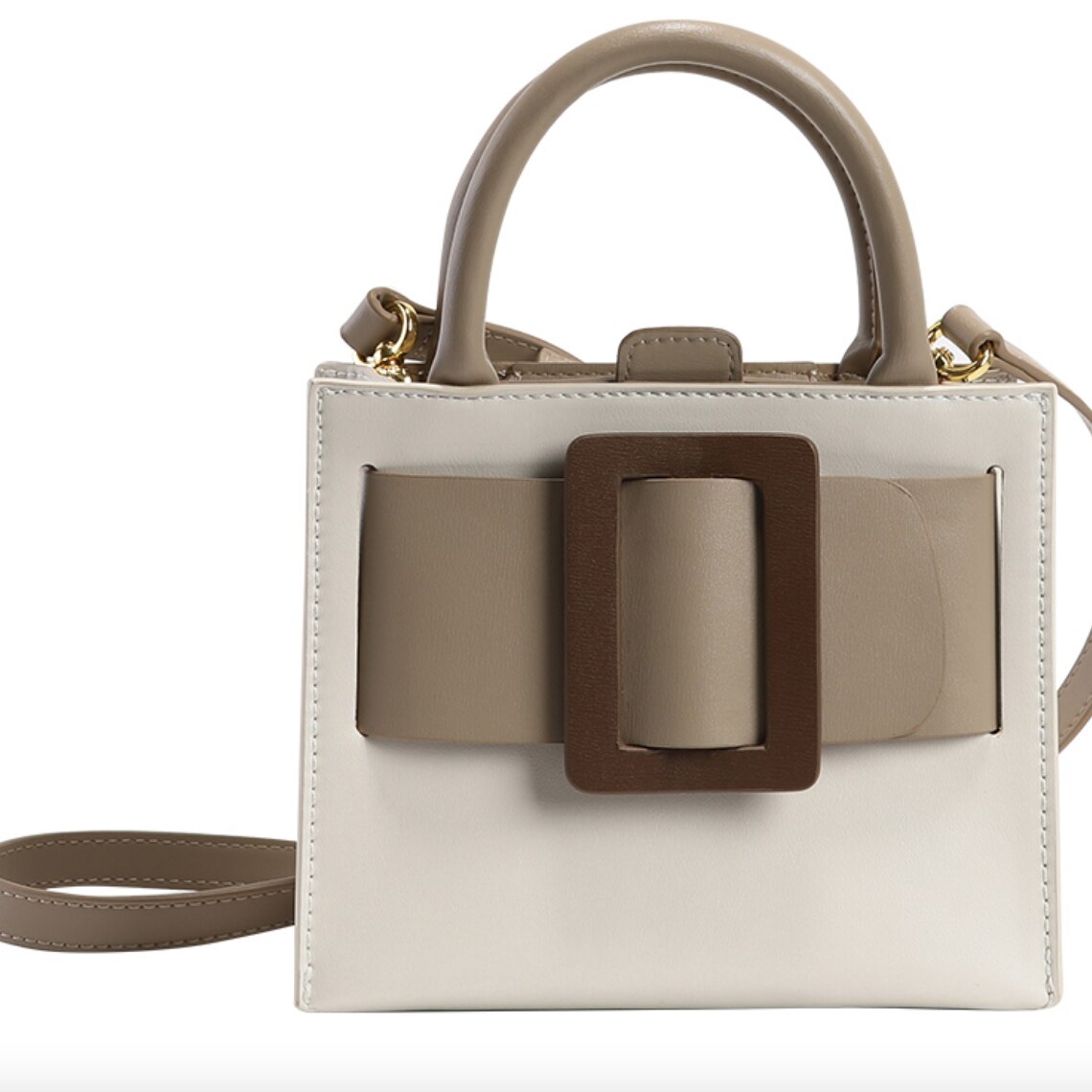 バック レディース ミニバック ショルダーバッグ ハンドバック スクエアバック コンパクト 普段使い PUレザー 旅行 休日 お出かけ デート イベント パーティー ロングシーズン クリーム 上品