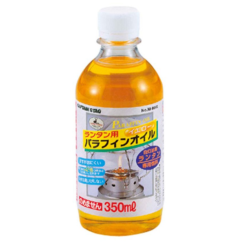 [6点セット] CAPTAIN STAG(キャプテンスタッグ) ランタン用パラフィンオイル イエロー 350mL M-9642 【 キャンプ用品 オイルランタン 液体燃料 野外 ライト ランプ レジャ