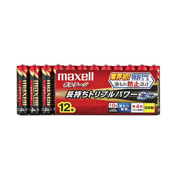 （まとめ） マクセル アルカリ乾電池 ボルテージ 単4形 LR03（T） 12P 1パック（12本） 5セット