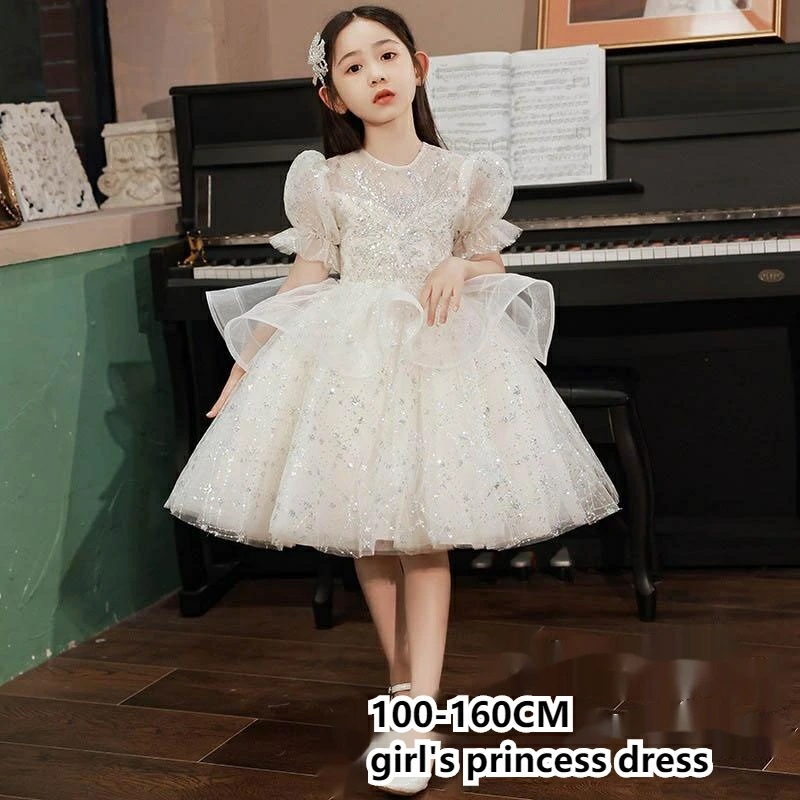 【TIME HOLDER】子供ドレス 女の子 ピアノ お姫様 プリンセスドレス 結婚式 七五三 発表会 レースドレス ワンピース 子供 ドレス キッズ ワンピース ジュニア ドレス フォーマル 子ども