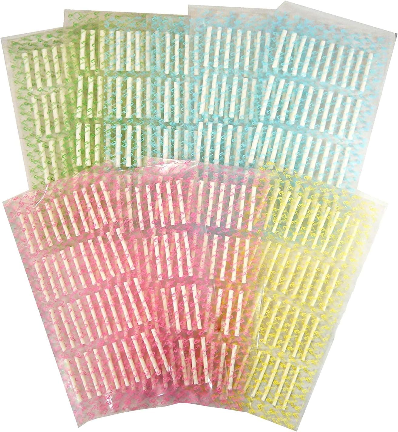 まつげパーマ 粘着ロット まつげカール 粘着式(1枚40本入り/衛生的な使い捨てタイプ ロゴ有り SS/S/Ｍ/Ｌ 組合わせ 10枚セット)