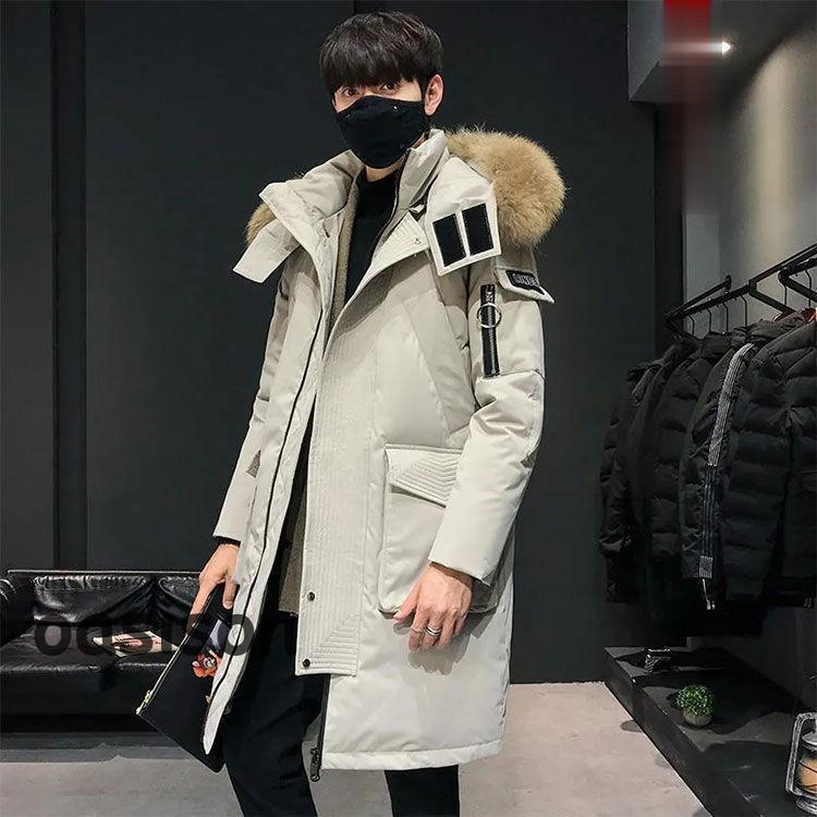 ダウンダウン　秋冬　ロングダウンコート メンズ ダウンコート フード付き ロング メンズ ダウンジャケット ロングコート アウター ダウン 防寒保温 6,271円