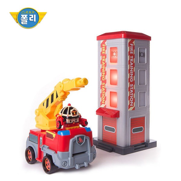 ロボカーポリー ロイの消防救助 プレイセット ミニ変身ロボット