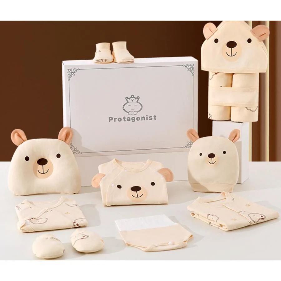 出産祝い オーガニックコットン ギフト20点セット おしゃれ 高品質 かわいい カバ プレゼント 出産祝 御祝い ベビーに安心 男の子 女の子 出産祝い
