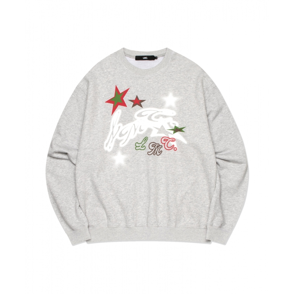 LMC TWINKLE STAR スウェットシャツ ヘザーグレー