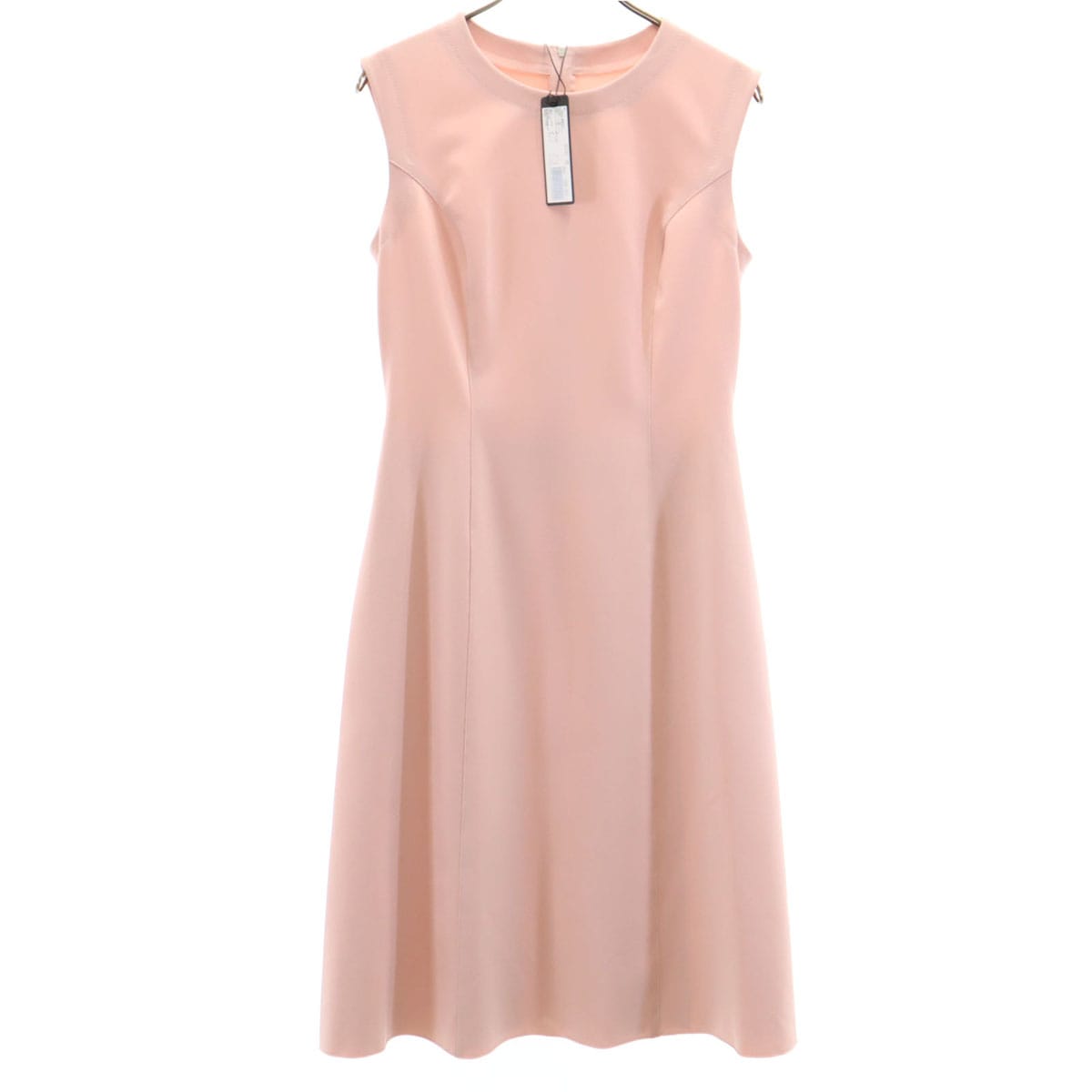 未使用 FOXEY NEW YORK フォクシーニューヨーク 日本製 ノースリーブ ワンピース 40 ピンク レディース 古着