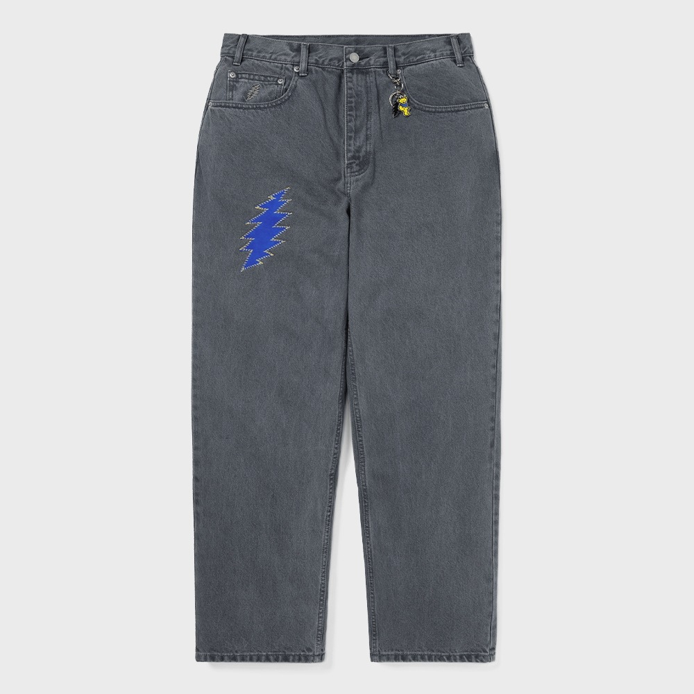 ディス・イズ・ネヴァー・ザット GD ライトニングリラックスジーンズダスティブルー