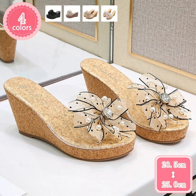 1000円OFFクーポン サンダル レディース ウエッジソール サンダル 厚底 サンダル ウェッジソール おしゃれ 痛くない 厚底サンダル ストーム付き 前厚 幅広 ハイヒール 8cm ミュール サン