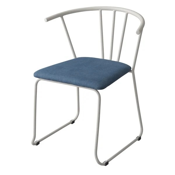 チェア アームチェア スチール製背もたれ 座面高45cm