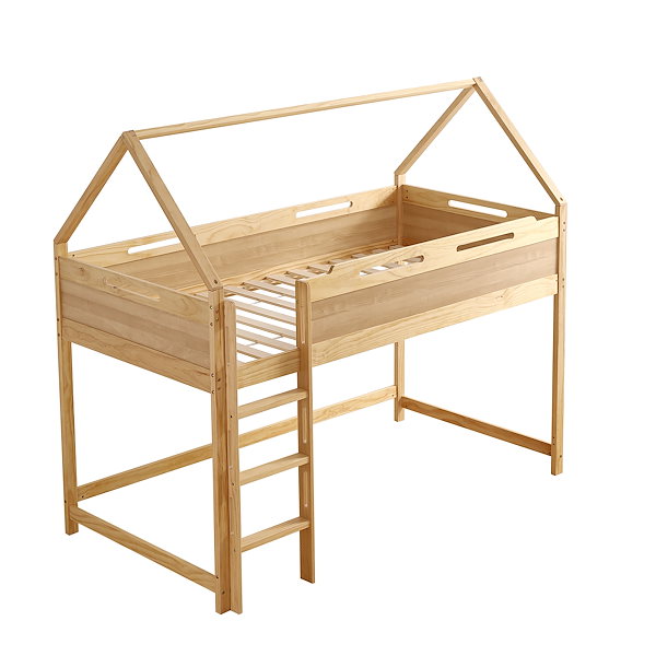 ロフトベッド ロータイプ 屋根付き木製 シングルベッド収納力抜群耐震 新作ロフトベッド・システムベッド
