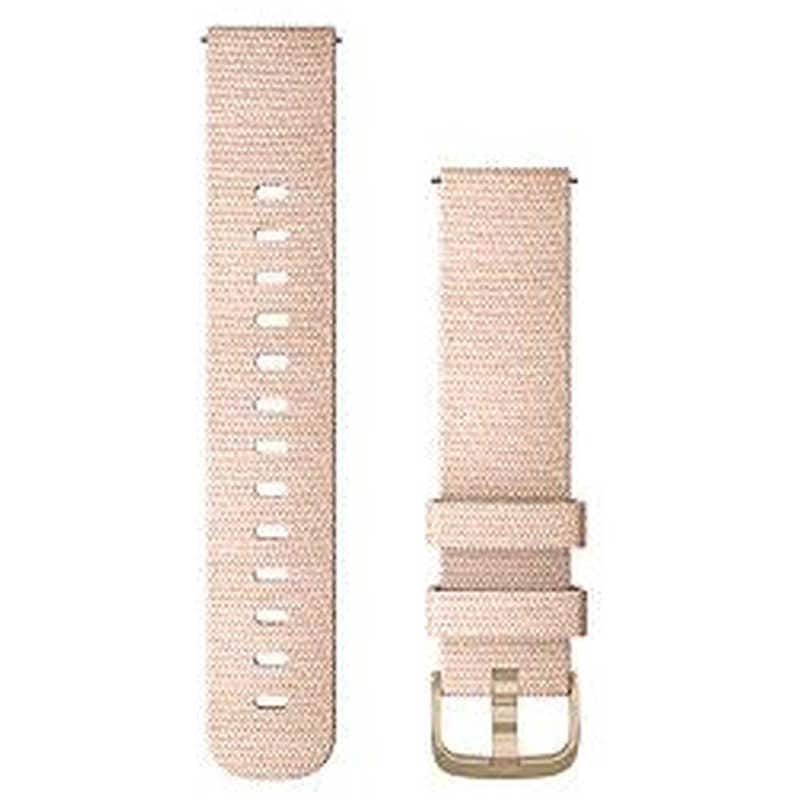 GARMIN　Quick Release バンド 20mm Blush Pink Woven Nylon / Light Gold　010-12924-52