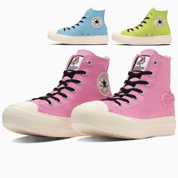 オールスター パワーパフガールズ LIGHT PLTS HI THE POWERPUFF GIRLS レディース 軽量 厚底 アメリカ