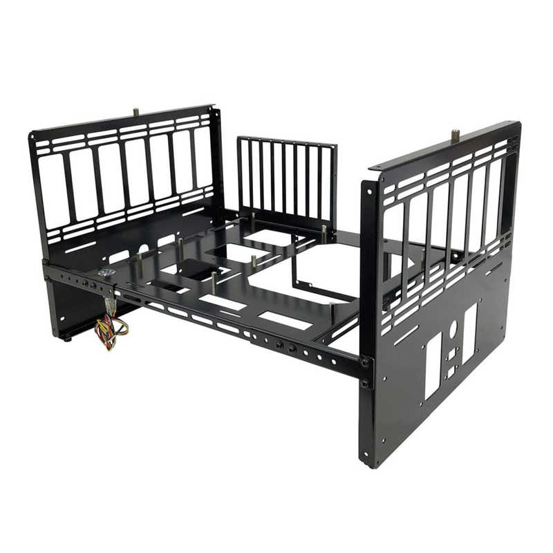 長尾製作所　3wayオープンフレーム PCケース スタック式 [ mini-ITX / mini-DTX / micro-ATX / ATX / E-ATX ] ブラック　N-FRAME-STACK