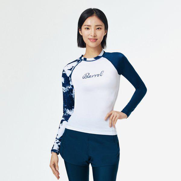 [] ウーマン オーシャン ラッシュガード フラワーフィギュア (BI2WWRG15FFG)