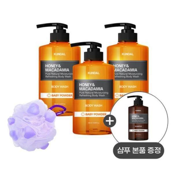 XBII2N86 ピュア ボディウォッシュ ベビーパウダー 500ml x 3個