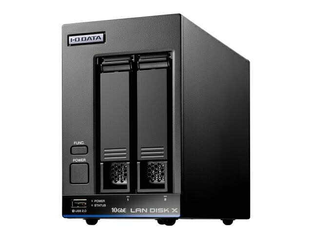 アイオーデータ機器 [HDL2-XA2B] 10GbE&マルチギガビット Linux 法人2ドライブNAS 2TB(5年保証データ復旧)