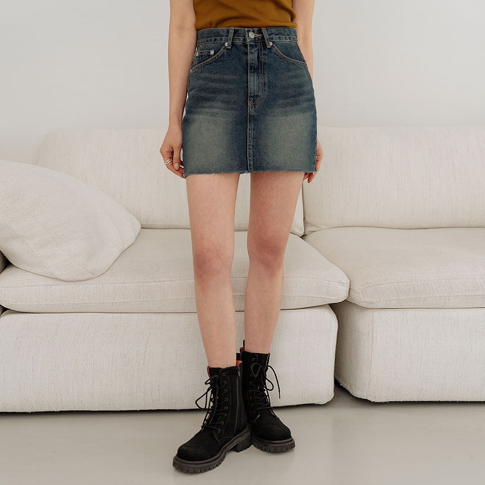 カットオフデニムミニスカート 6,775円