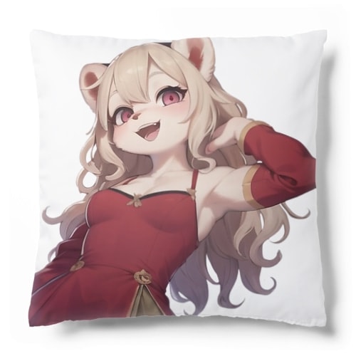 【受注生産】フェレットの女の子　キャロライン クッション