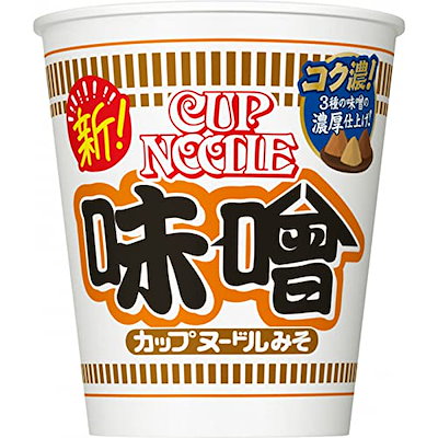 他サイト： カップヌードル 味噌 [3種の味噌を合わせた濃厚仕立て] 日清食品 カップ麺 82g×20個の商品画像