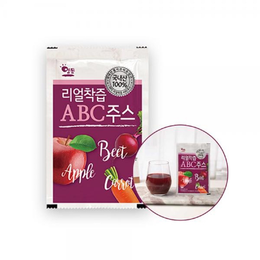 韓国-KMEAL-韓国産リアル搾汁ABCジュース80mlx30包韓国加工品
