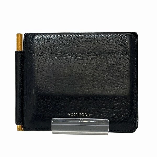 トムフォード Y0231T-018 ブラック レザー 財布 マネークリップ ユニセックス【中古】 9,472円