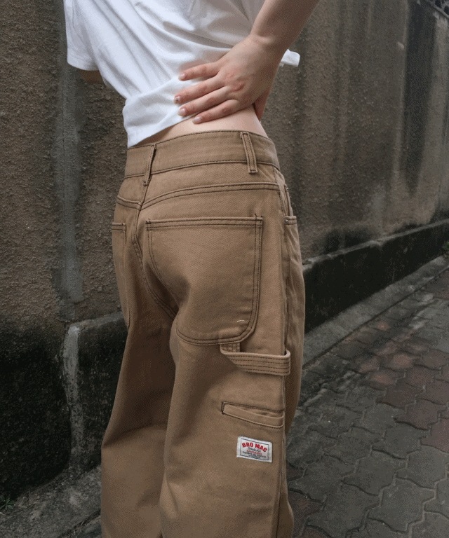 *unisex! ポケット パッチ コットン パンツ