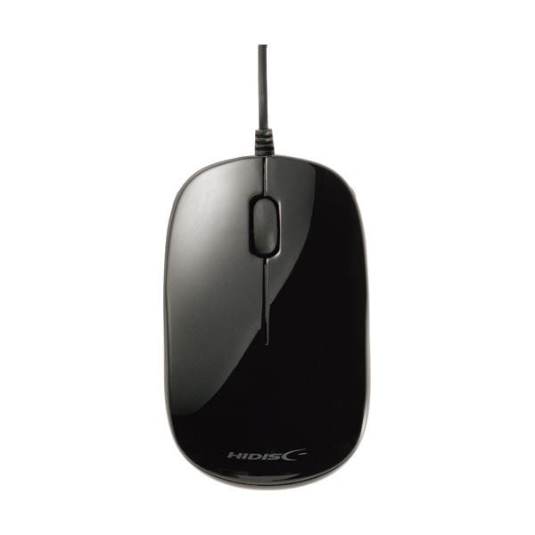 （まとめ）ハイディスク 光学式有線マウス ブラック HDM-2106BK 1個 [x5セット]