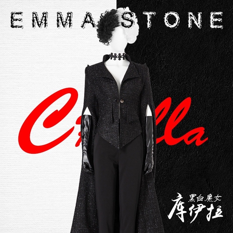 Cruella クルエラ クルエラドヴィル /ロキ 演出服 コスプレ 衣装 変装 仮装 コスチューム 学園祭
