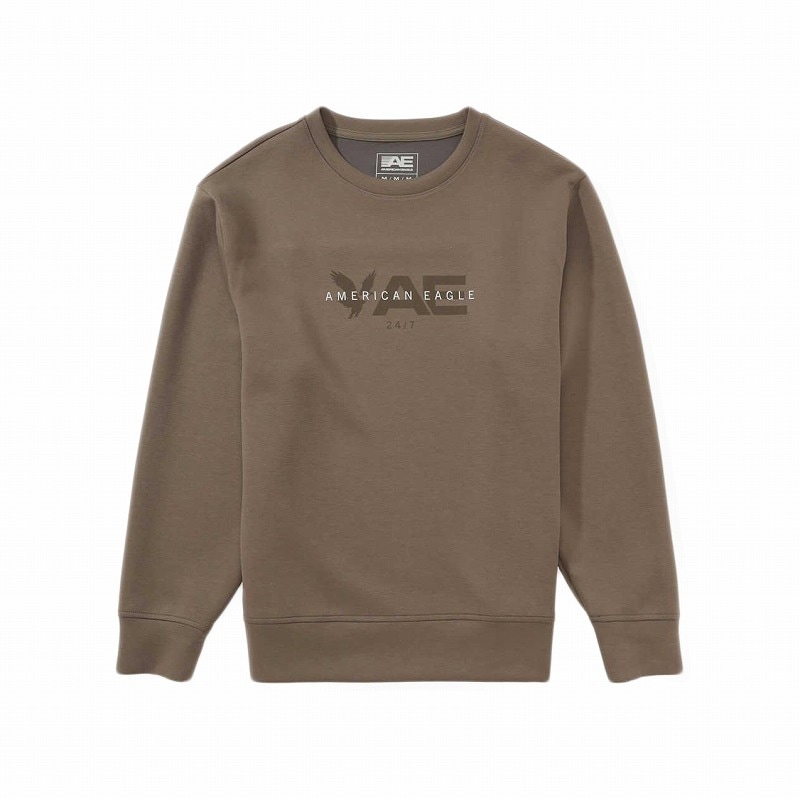 メンズ スウェット トレーナー AE 24/7 ダークブラウン