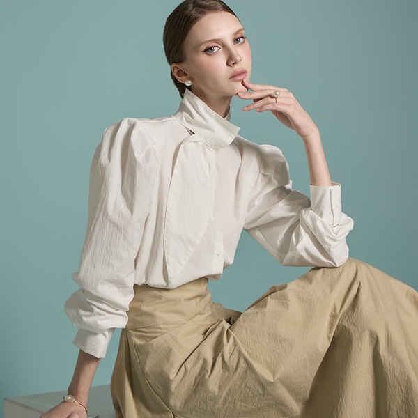 B3033 タイ ブラウス