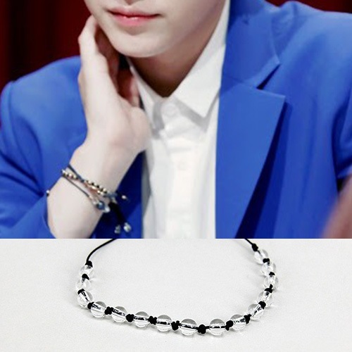 K-POPファッション通販送料無料[UNISEX] BTS/防弾少年団/SUGA/シュガ st. クリスタルブレスレット 5,264円