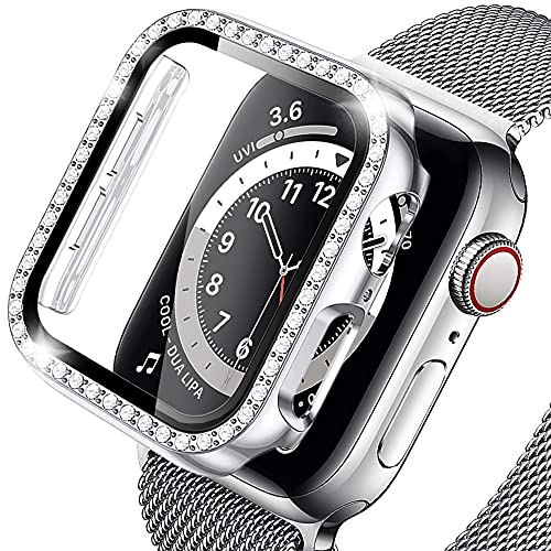 【史上最も激安】 ポリカーボネートカバー 1/2/3 Watch Apple 強化ガラスフイルム シルバー 42ｍｍ スマートウォッチ用アクセサリー