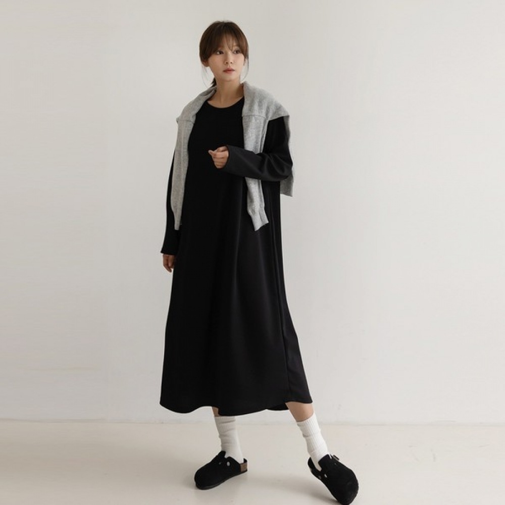 (Elysia) トーリンデイリーラウンドロングワンピース