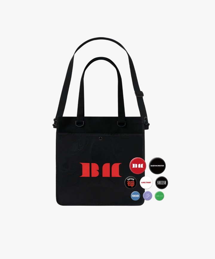 [SEEYOUTHERE] BABYMONSTER 2WAY PVC WINDOW BAG + BUTTON PIN SET