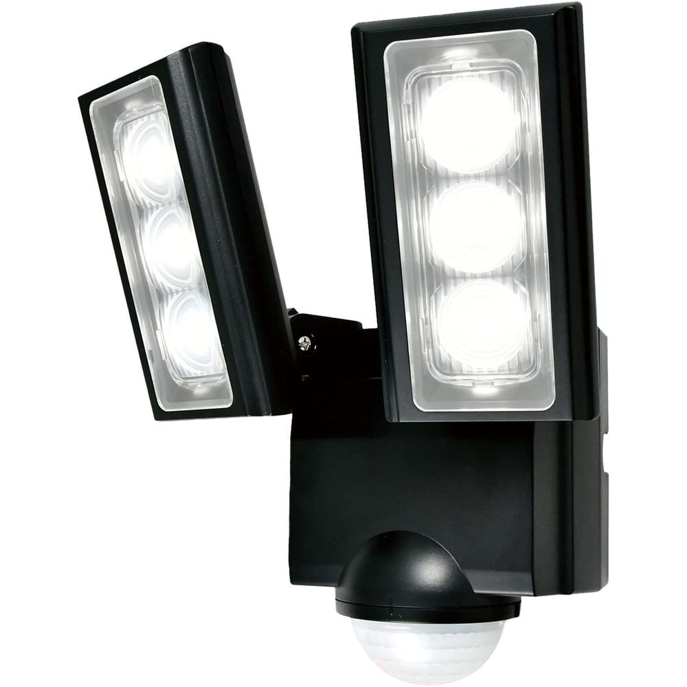 （まとめ買い）かんたん防犯ライト 乾電池式 2灯 700ルーメン ESL-312DC [x3]