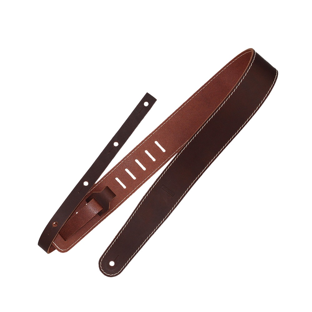 Richterシリーズ ハンドメイド仕様本革ギターストラップ Raw II Contour Torroシリーズ 1511 Brown 幅広6cm ドイツ製