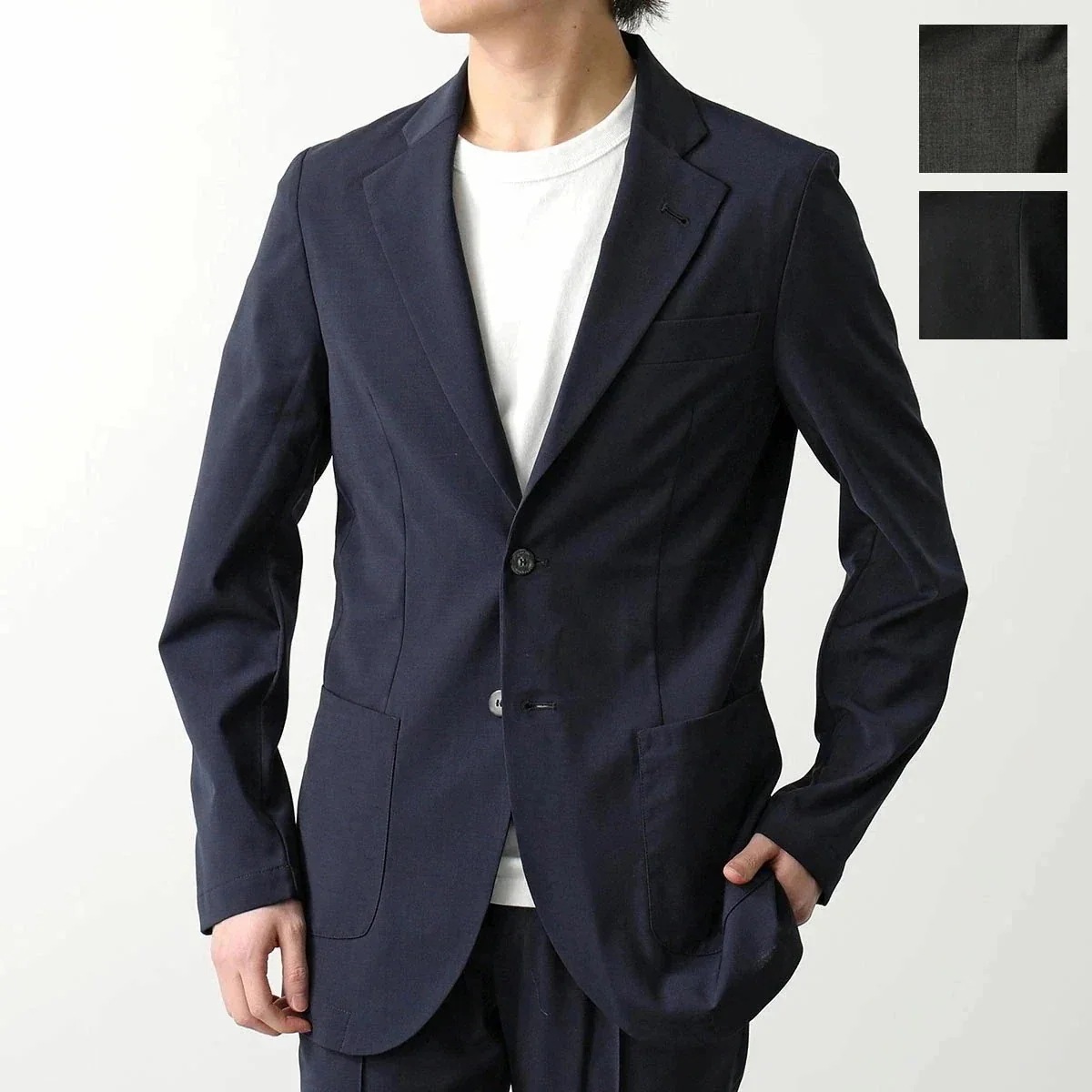 giabs ARCHIVIO ジャブスアルキヴィオ ジャケット STROZZI A6425 ストロッツィ メンズ サマーウール 2Bテーラード ブレザー セット 【ts】