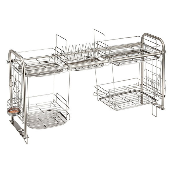 ＜新品・未開封＞シンク下ステンレス伸縮ラック　2段　52045 シンク下ステンレス伸縮ラック 2段 52045