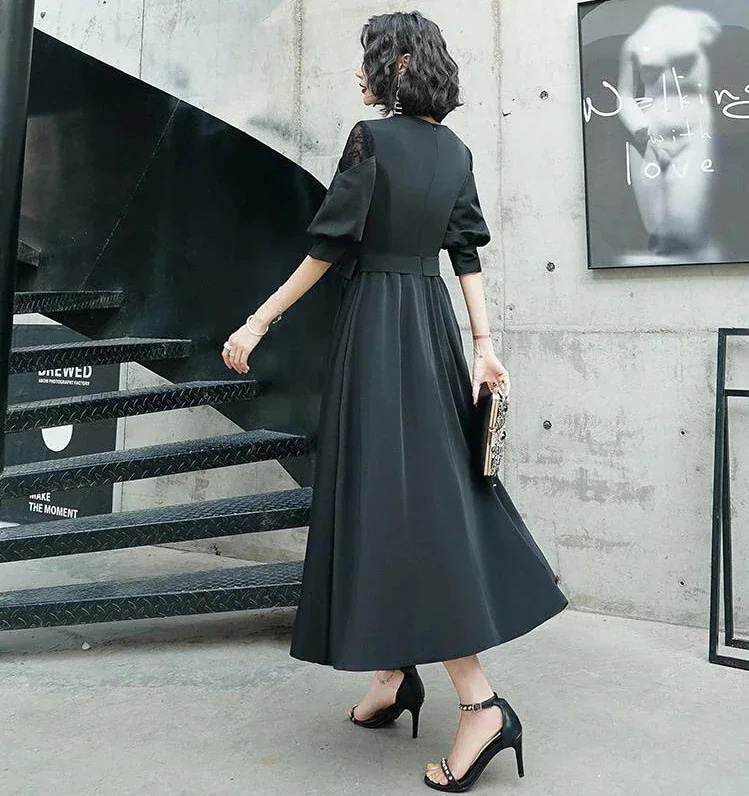 フォーマル ロングドレス 50代 フォーマルワンピース ワンピース 40代 ドレス 結婚式 レース お呼ばれ パーティードレス 袖ありワンピースドレスドレス