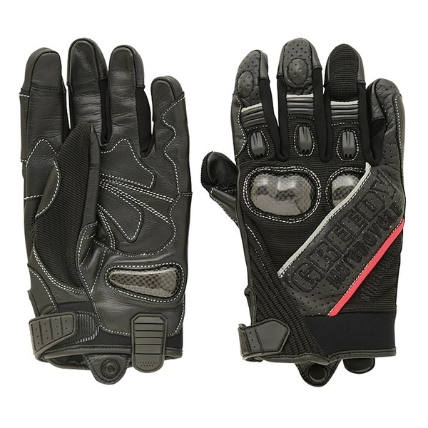 GRGSG051 ショートライディングメッシュグローブ ブラック Lサイズ GRGSG051BKL