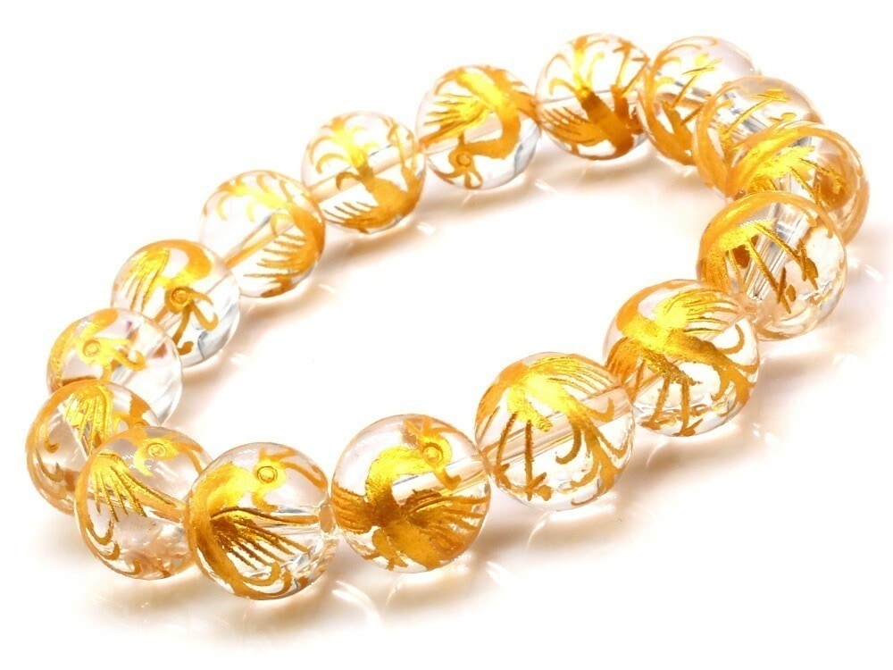 朱雀 風水 水晶 ブレスレット パワーストーン ブレスレット メンズ 天然石 数珠 アクセサリー メンズブレスレット パワーストーンブレスレット 天然石ブレスレット 男性用 水晶 四神 開運 厄除け