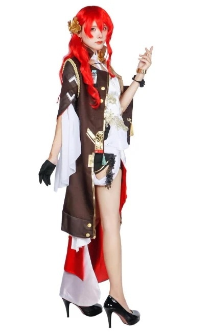 姫子 ウィッグ付き 崩壊スターレイル コスプレ衣装 撮影用 ユニフォーム 舞台演出服 クリスマス仮装