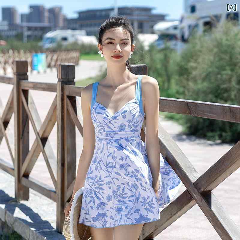 水着 おしゃれ 洋服見え 体型カバー レディース 温泉 旅行 プール リゾート ビーチ レジャー ワンピース サスペンダー 夏 ハイエンド 魅惑的 お腹カバー サマーワンピース 8,896円